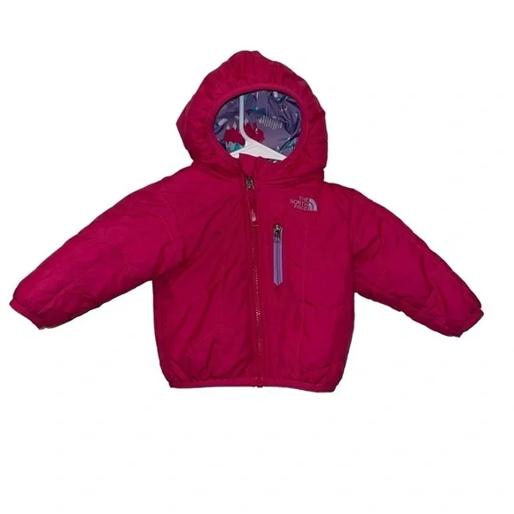 The North Face Girl Reversible Jacket Size 6/12 Months